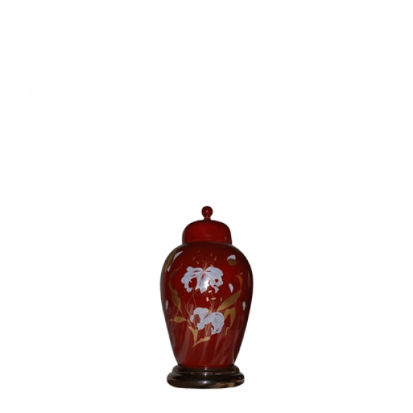 Orchid Red Ceramic Keepsake Urn